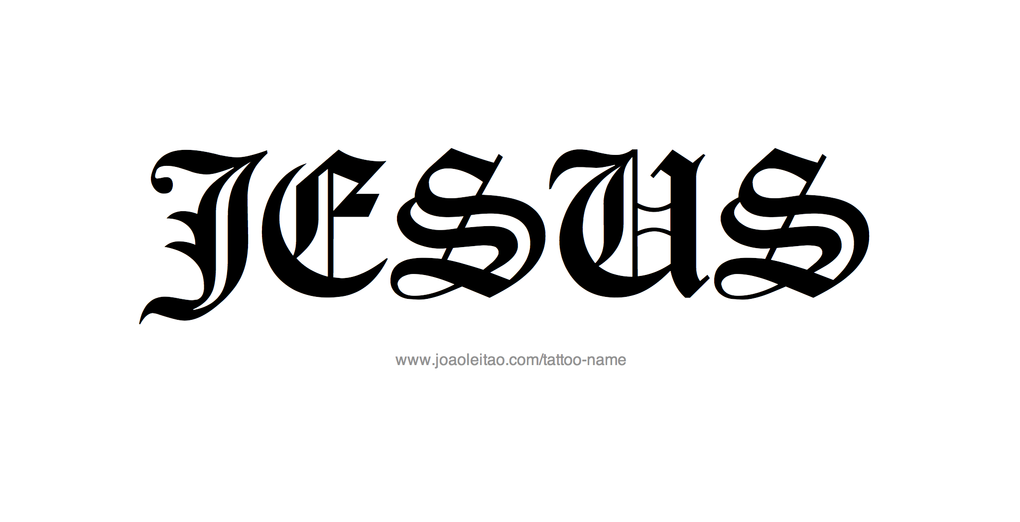 Jesus Name Tattoo Designs